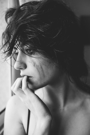 woman crying